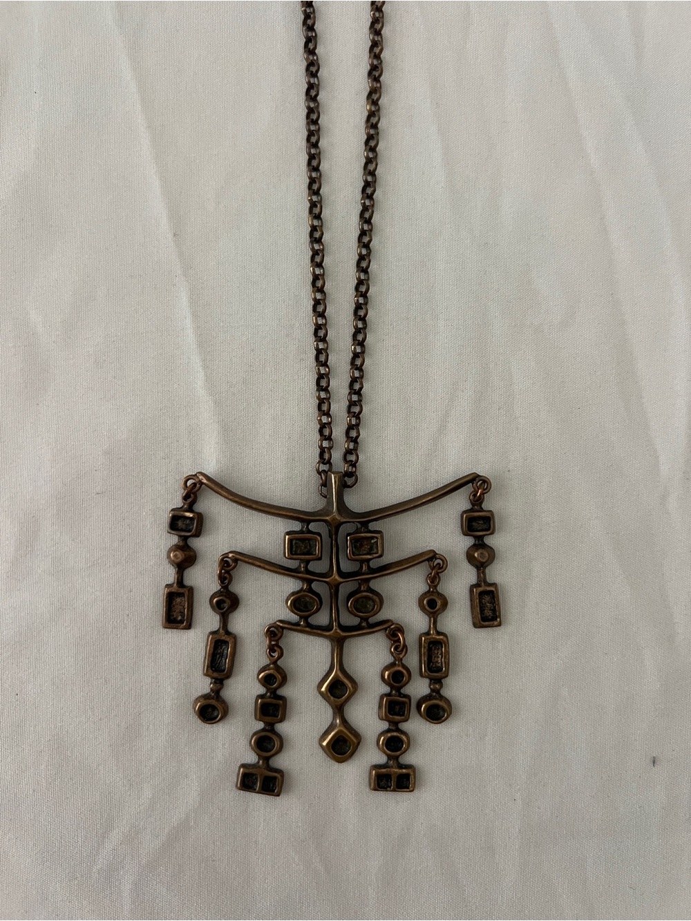 1960’s David Anderson Tangerund Bronse Necklace